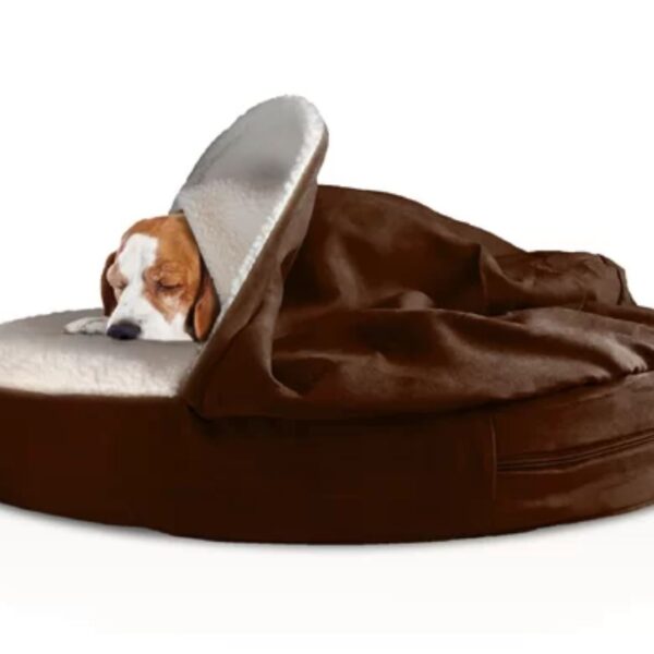 Fern Snuggery Hooded Dog Bed – Medium