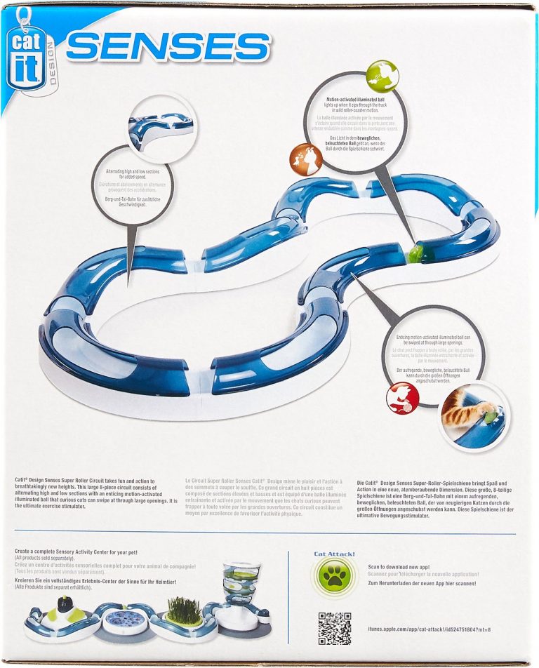 catit design senses super roller circuit toy for cats