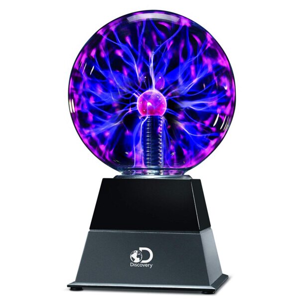 Discovery Kids 6″ Plasma Globe Lamp – Interactive Electronic Touch and Sound Sensitive Lightning and Tesla Coil