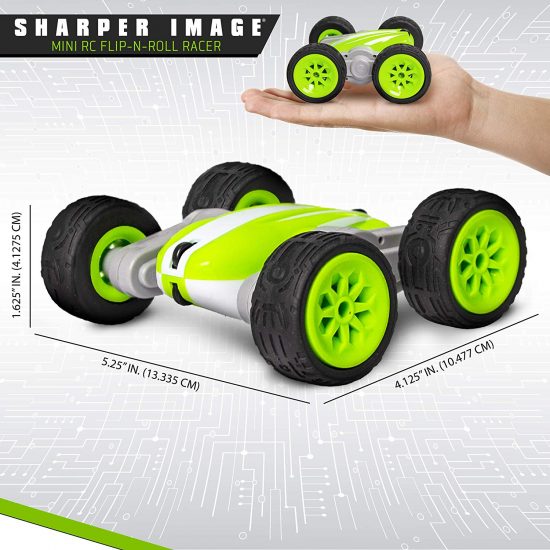 sharper image rc flip n roll racer