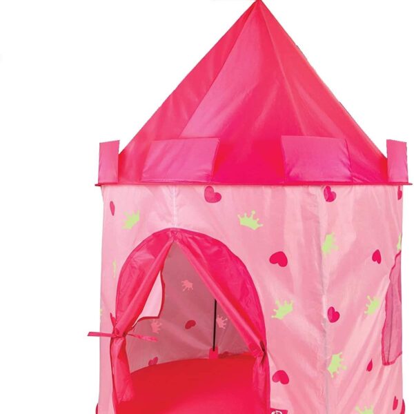 Discovery Kids Glow-in-The-Dark Princess Play Castle Tent with Carrying Case