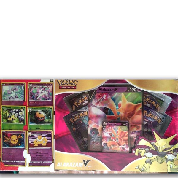 Pokémon Alakazam V Box + 6 Promo Cards + 4 TCG booster packs