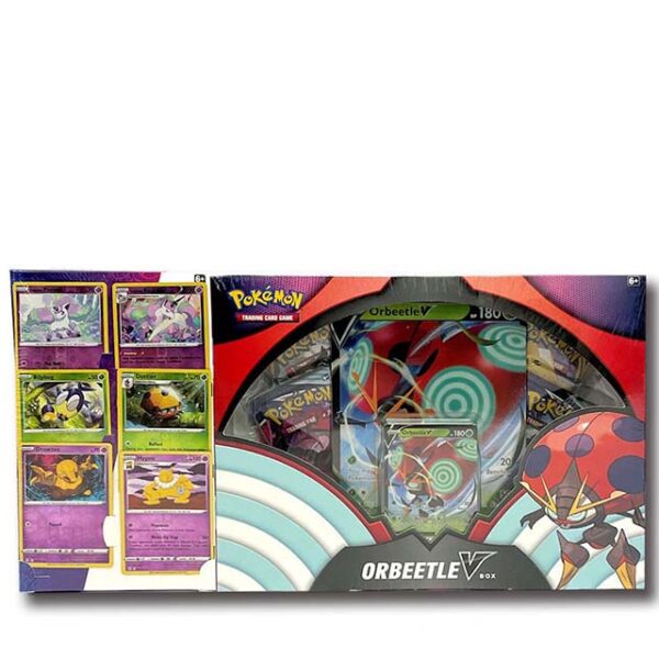 Pokémon ORBEETLE V Box + 6 Promo Cards + 4 TCG Booster Packs