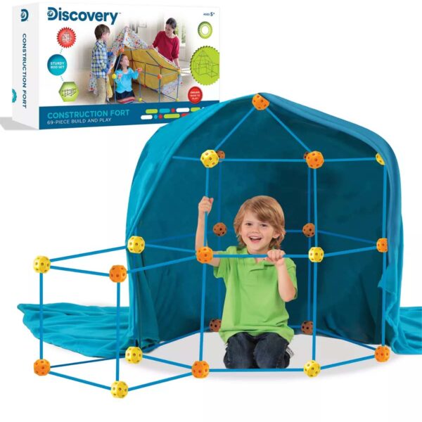 Discovery Kids 69 Piece Flexible Construction Fort