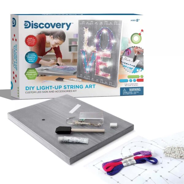 Discovery Kids DIY Light-Up String Art Set