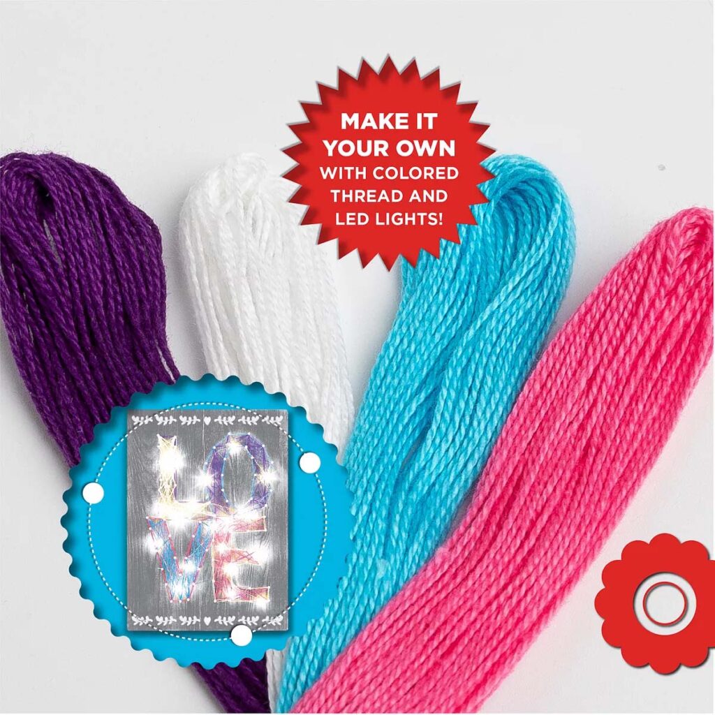 Discovery Kids DIY LightUp String Art Set Crazy Gray Ghost