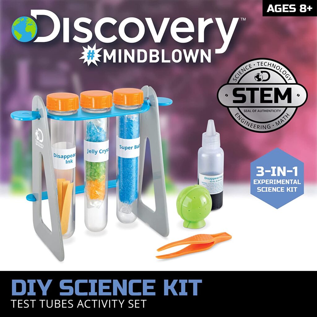 Discovery #Mindblown Test Tubes Science 14-Piece Kit with 3 Educational ...
