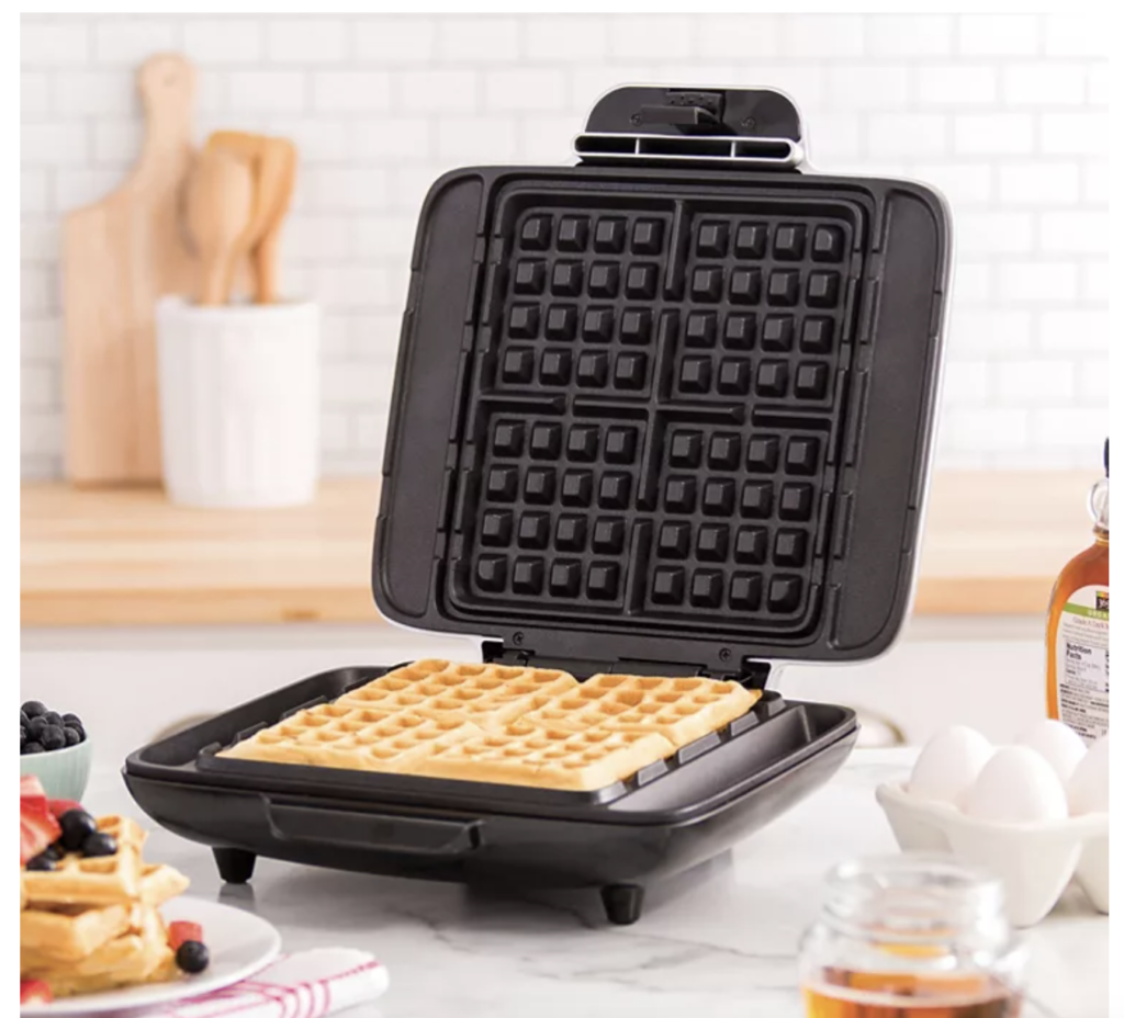 Dash NoDrip Waffle Maker Crazy Gray Ghost