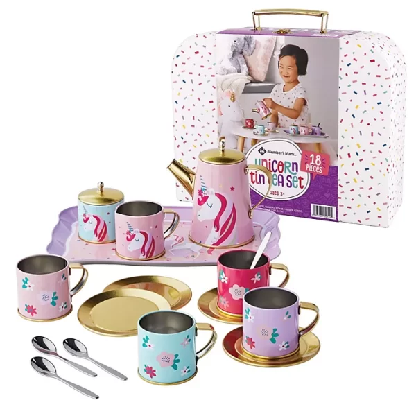 Unicorn Tin Tea Set – 18 Pcs Set