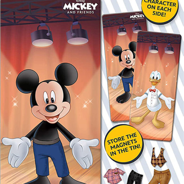 Disney® Mickey Mouse and Donald Duck 23-Piece Magnetic Doll Tin