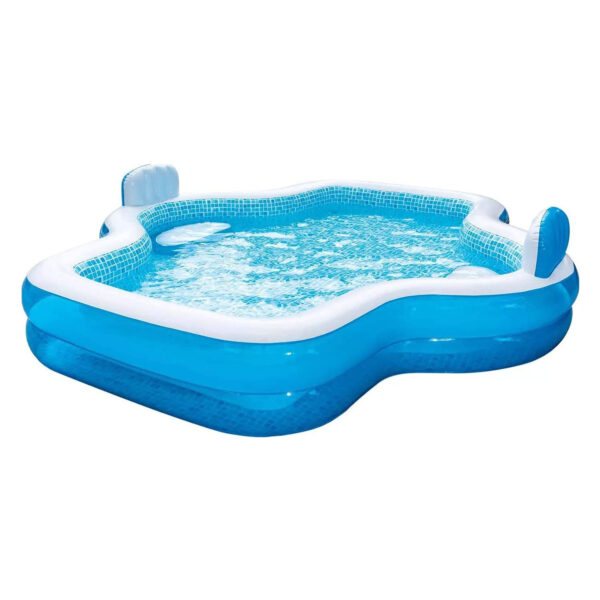 Elegant MOSAIC Style Family Pool 10 Feet Long with 2 Inflatable Seats and Backrests